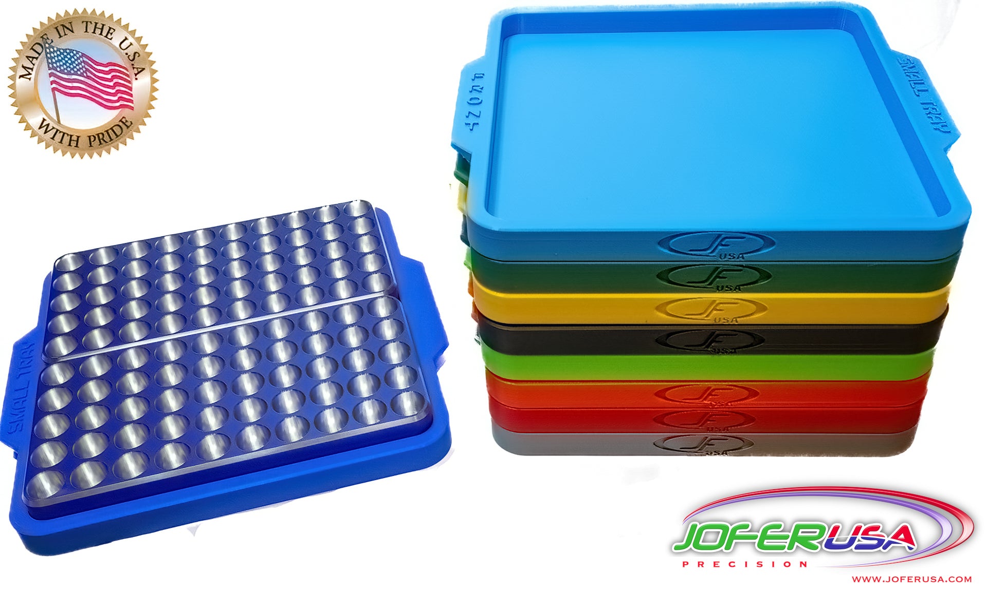308 Winchester Reloading Block Tray  CNC Made from Billet Aluminum
