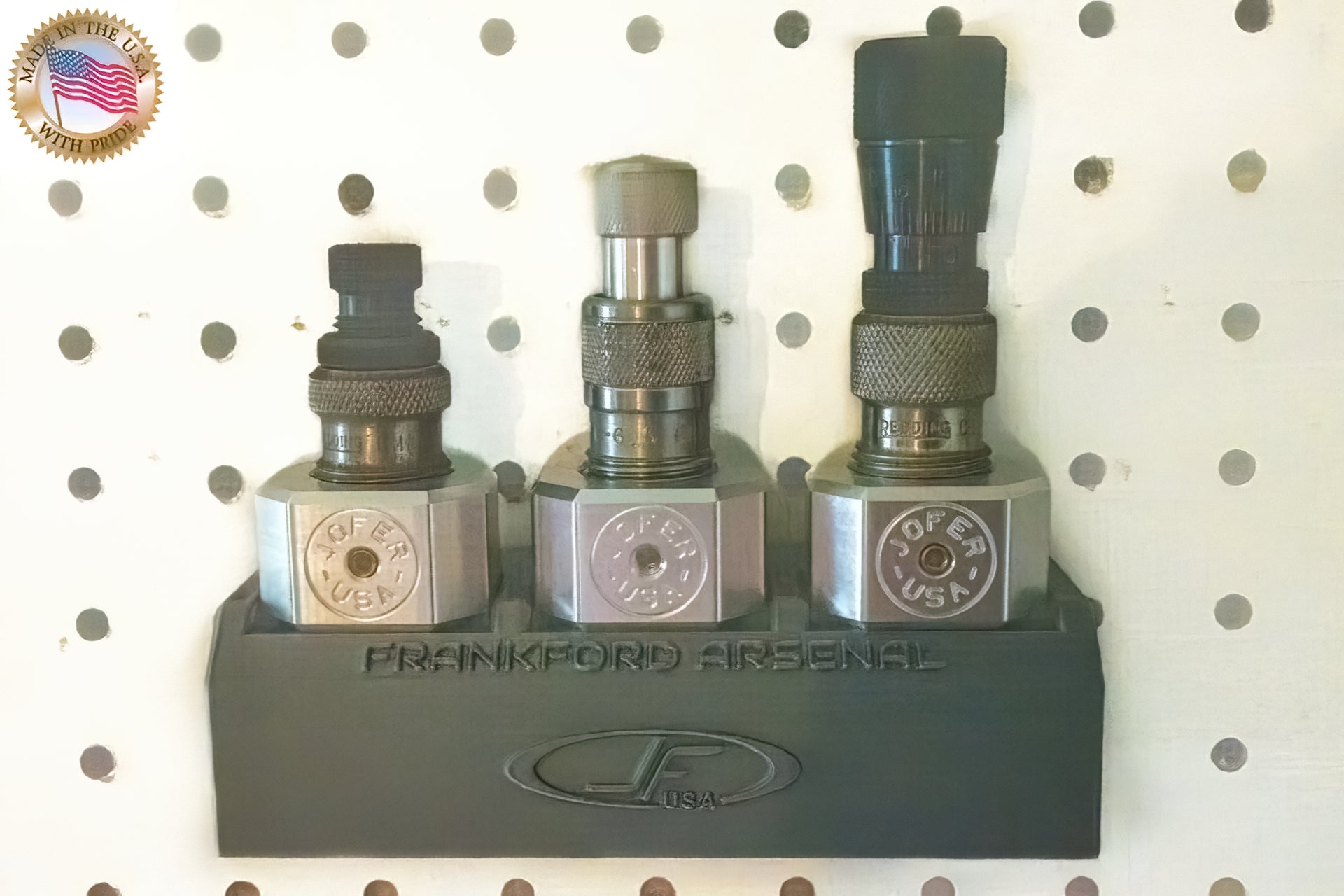 Frankford M-Press Coaxial Press Die block storage