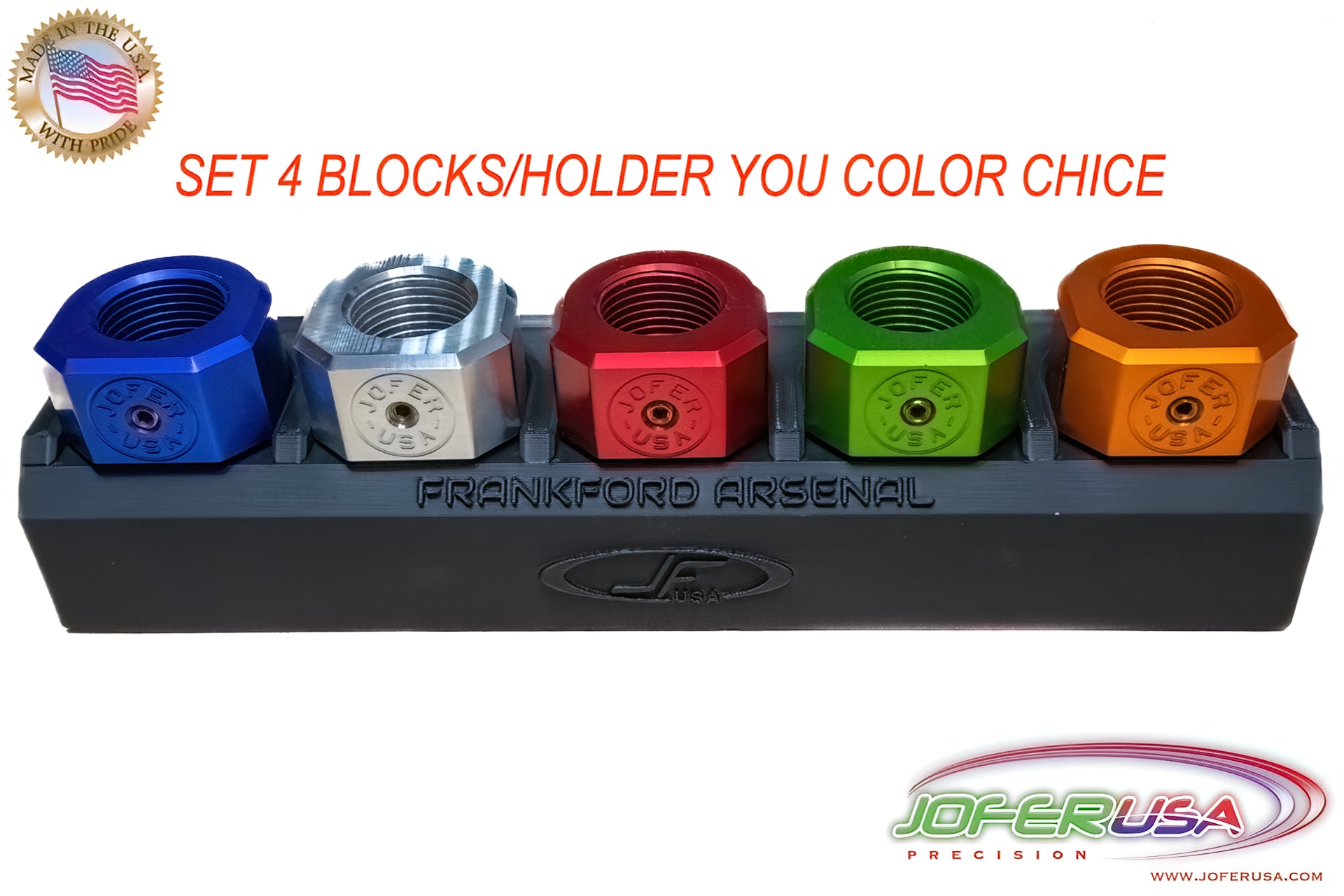 Frankford M-Press Coaxial Press Die block and Holder (BUNDLE) Made in USA-JOFER USA