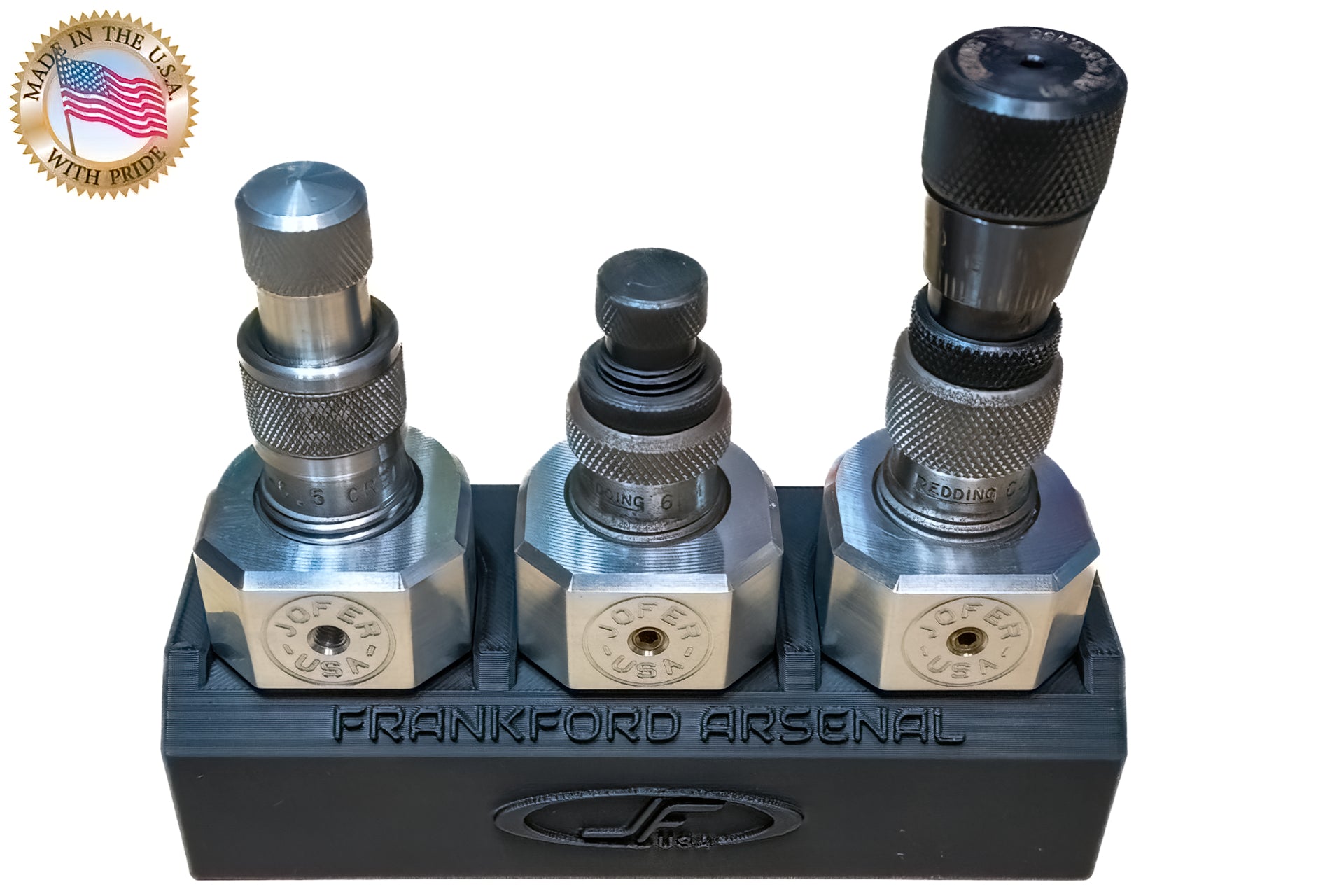 Frankford M-Press Coaxial Press Die block storage