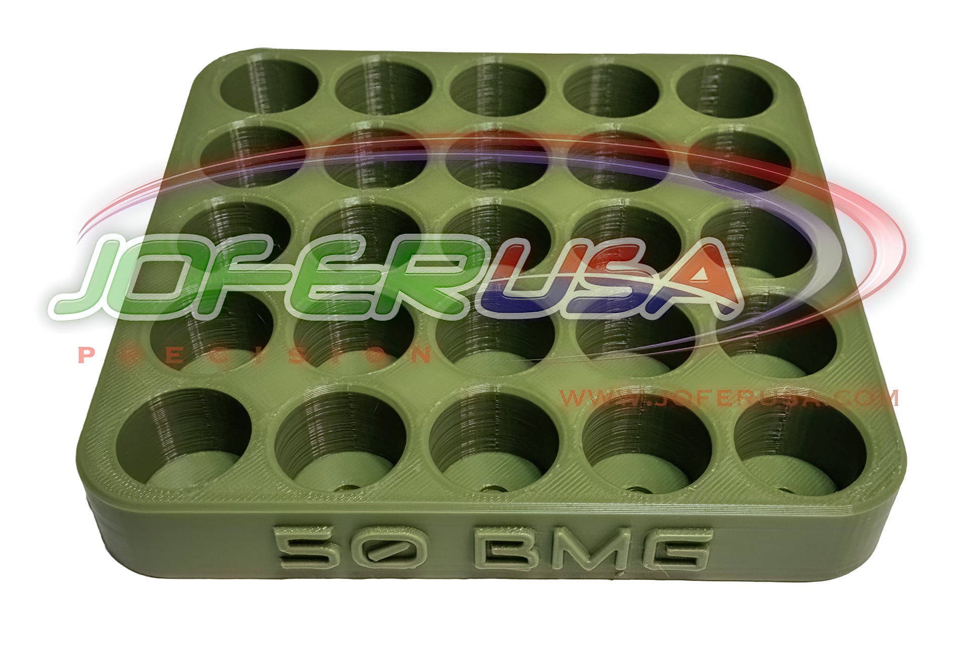 Reloading Block Tray, Multiple Calibers with engraving MAde in USA JOFER USA