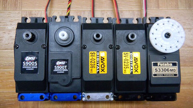 Losi 5iveT - 5iveB TLR and Mini WRC cars Servo Clamps