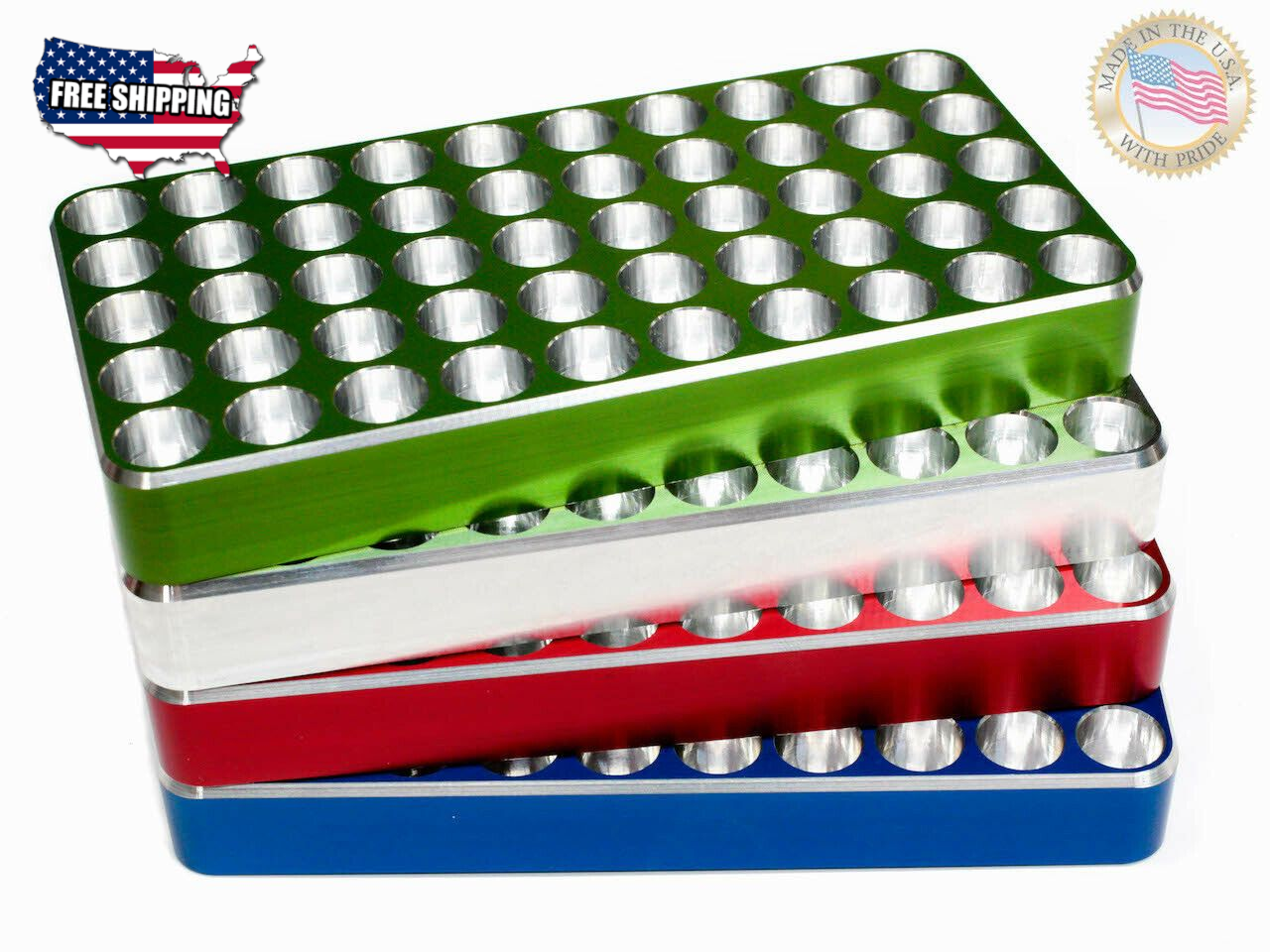 9mm  Reloading Block Tray  CNC Made from Billet Aluminum